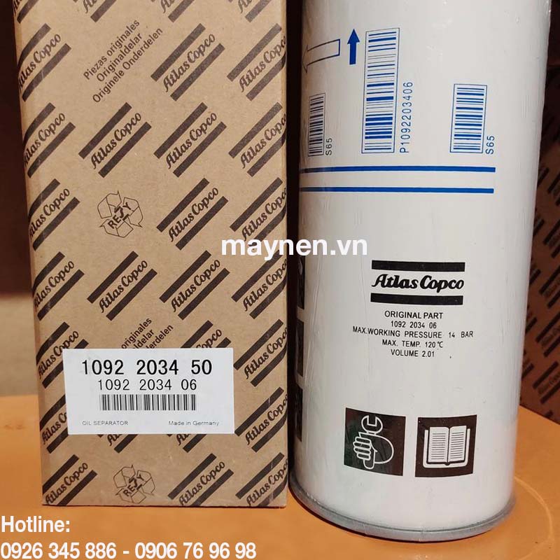 Lọc tách dầu Atlas Copco 1092  2034 50