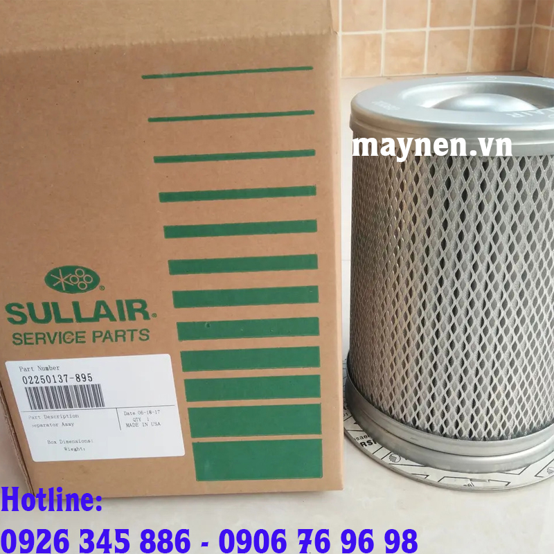 Lọc tách dầu máy nén khí Sullair 02250137-895