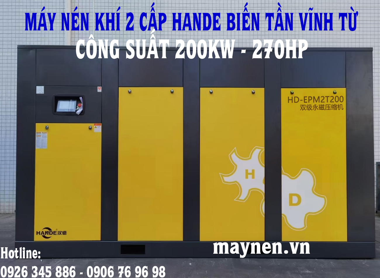 máy nén khí 2 cấp Hande 200kw - 270hp