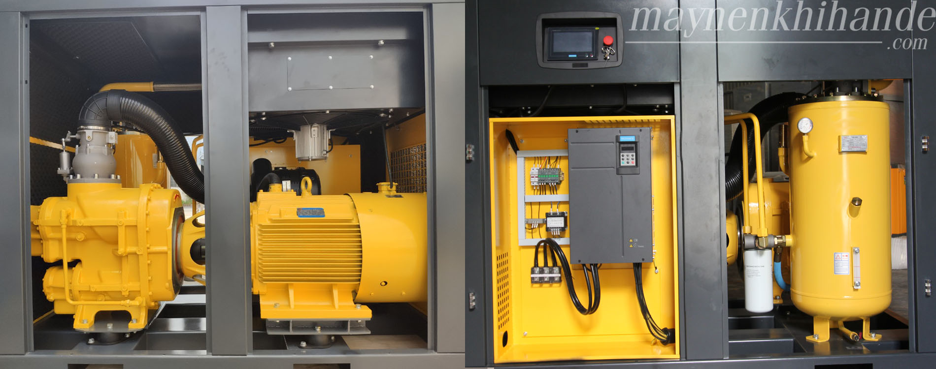 máy nén khí trục vít hande