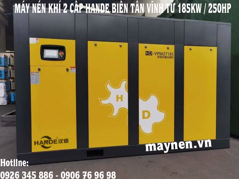 máy nén khí 2 cấp biến tần Hande 185kw - 250hp
