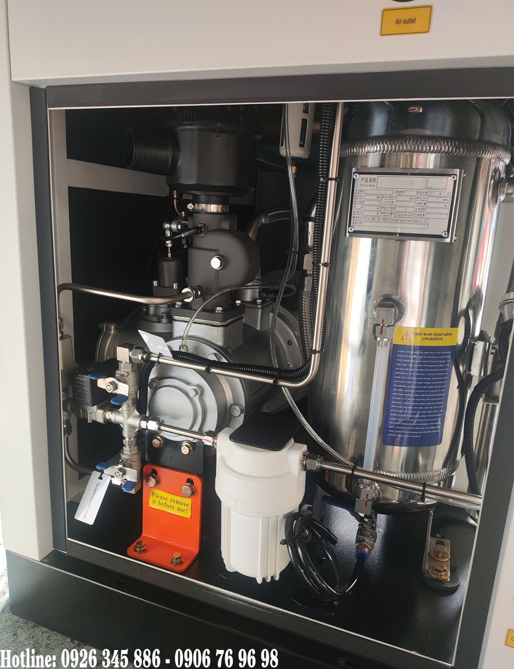 máy nén khí không dầu Hande 15hp
