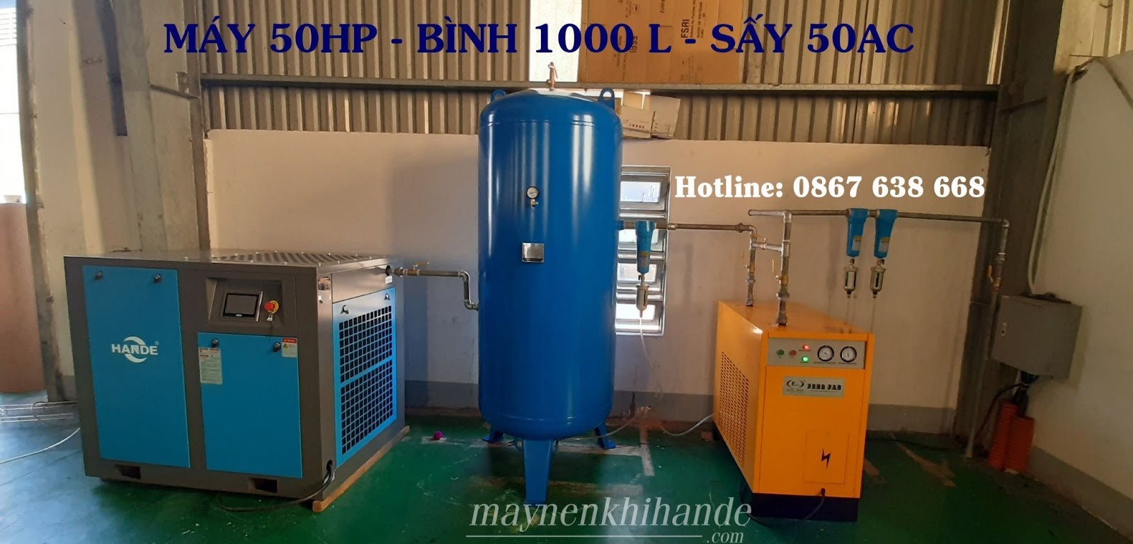 Máy sấy khí có vai trò quan trọng trong hệ thống nén khí