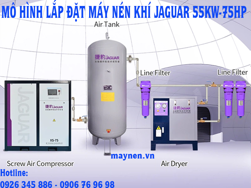 Lắp đặt máy nén khí Jaguar