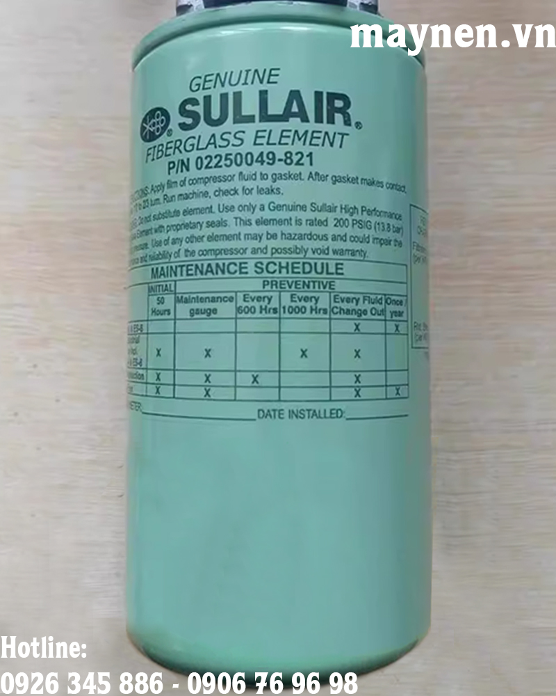 Lọc dầu Sullair 02250049-821