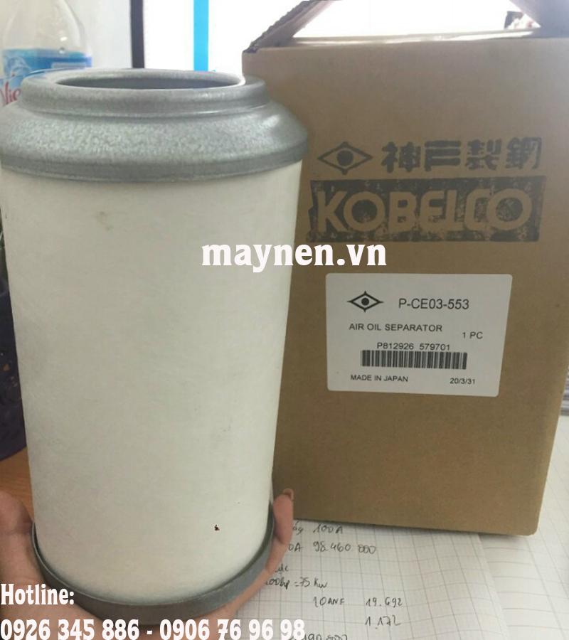 lọc tách dầu máy nén khí Kobelco