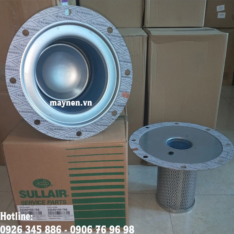 Lọc tách dầu Sullair 02250100-755; 02250100-756
