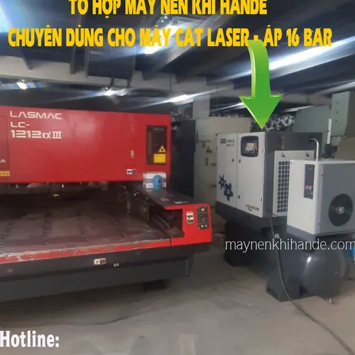 Máy Nén Khí Cho Máy Cắt Laser 20HP