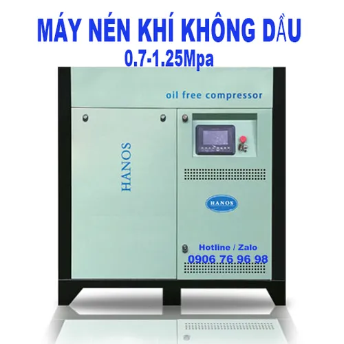 Máy Nén Khí Không Dầu: 0.7-1.25Mpa