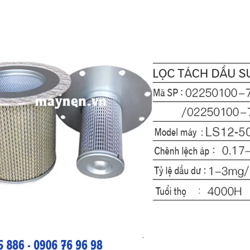  Lọc tách dầu Sullair 02250100-756
