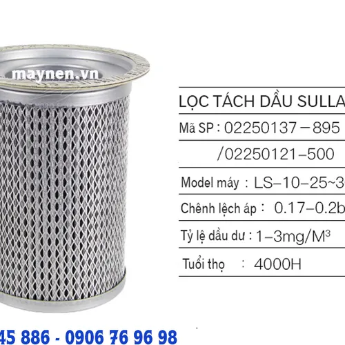 Lọc tách dầu Sullair 02250137-895