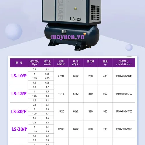Tổ Hợp Máy Nén Khí JAGUAR  LS-20