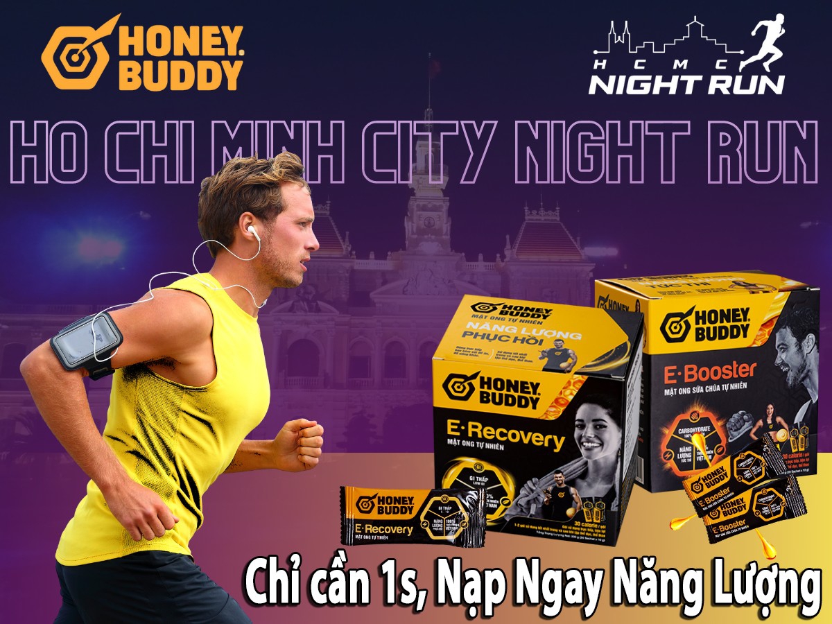 HONEY BUDDY ĐỒNG HÀNH CÙNG HO CHI MINH CITY NIGHT RUN 2022 ; Honey buddy;