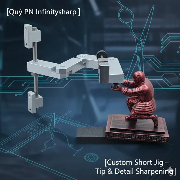 Bộ gá mài kéo cong 