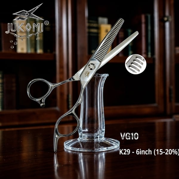  Kéo tỉa tóc Jukomi K29 tay phải 6.0inch (ăn tóc 15-20%)