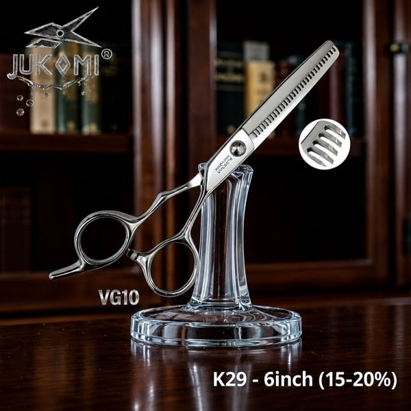  Kéo tỉa tóc Jukomi K29 tay phải 6.0inch (ăn tóc 15-20%)