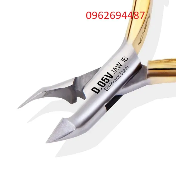 Kềm Nghĩa D05 Vàng – Mẫu kềm mạ vàng cao cấp cho thợ nail đẳng cấp