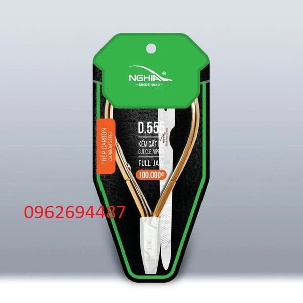 Kềm Nghĩa D555 – Mẫu kềm thép mạ vàng cổ điển