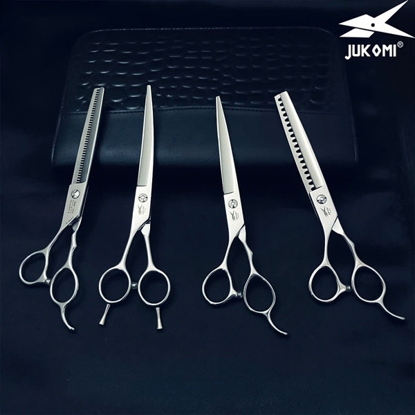 Kéo tỉa đầu búa Grooming Jukomi K110 tay trái 7.0inch