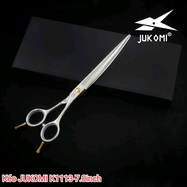 Kéo cắt cong Grooming Jukomi K111 tay phải 7.0inch