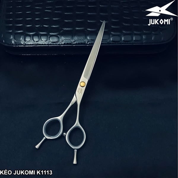 Kéo cắt cong Grooming Jukomi K111 tay phải 7.0inch