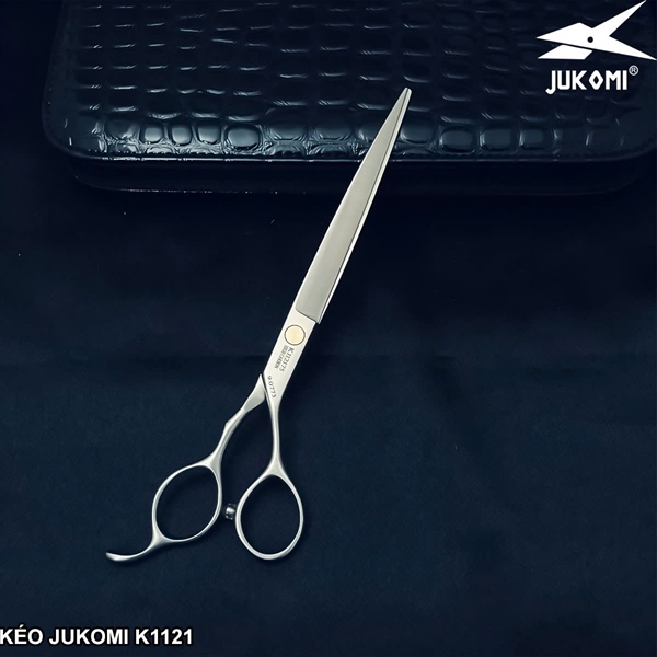 Kéo cắt thẳng Grooming Jukomi K112 tay phải 7.5inch