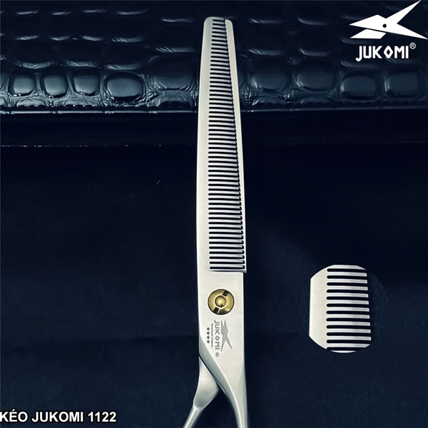 Kéo tỉa mịn Grooming Jukomi K112 tay phải 7.5inch