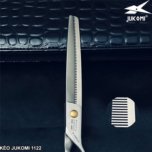 Kéo tỉa mịn Grooming Jukomi K112 tay phải 7.5inch