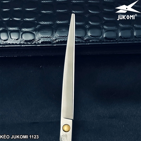 Kéo cắt cong Grooming Jukomi K112 tay phải 7.5inch