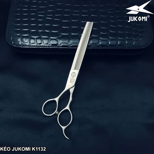 Kéo tỉa mịn Grooming Jukomi K113 tay trái 7.0inch