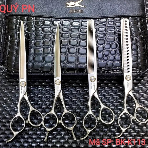 Kéo tỉa đầu búa Grooming Jukomi K113 tay trái 7.0inch