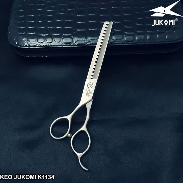 Kéo tỉa đầu búa Grooming Jukomi K113 tay trái 7.0inch