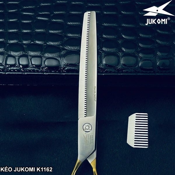 Kéo Tỉa Mịn Grooming Jukomi K116 tay trái 7.5inches