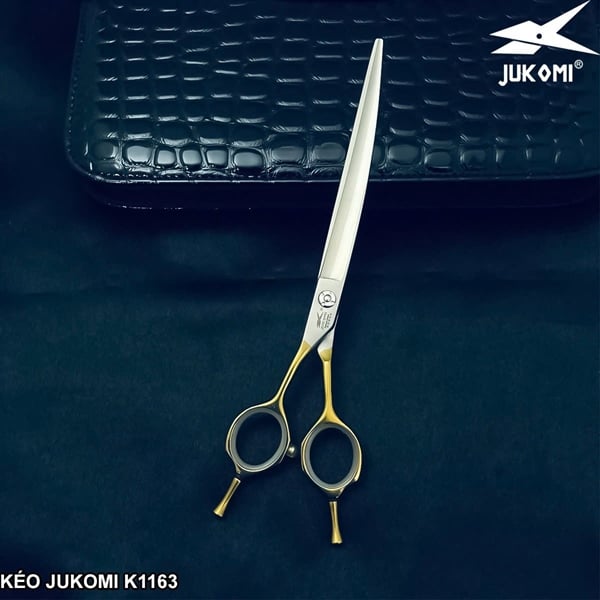 Kéo Cắt Cong Grooming Jukomi K116 tay trái 7.5inches