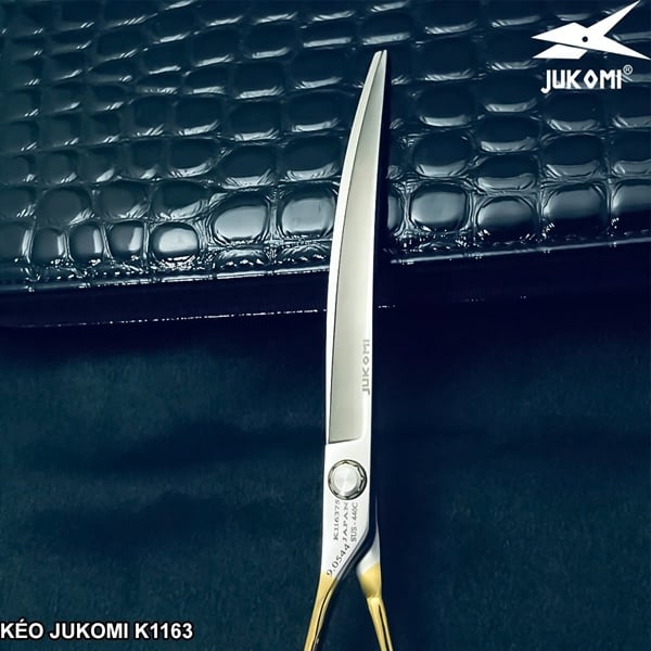 Kéo Cắt Cong Grooming Jukomi K116 tay trái 7.5inches