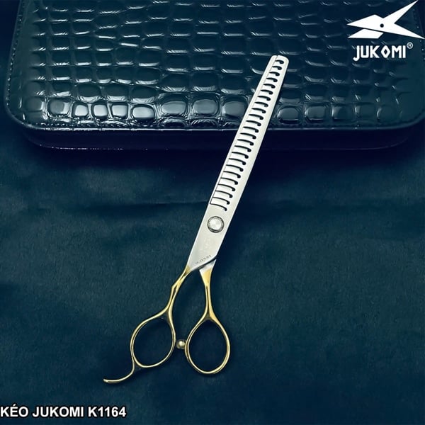 Kéo Tỉa Đầu Búa Grooming Jukomi K116 tay trái 7.5inches