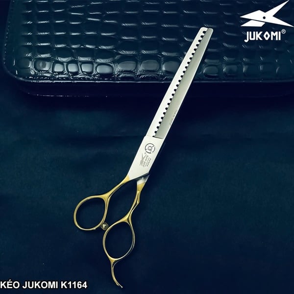 Kéo Tỉa Đầu Búa Grooming Jukomi K116 tay trái 7.5inches