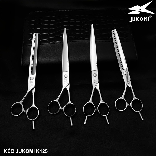 Kéo Tỉa Đầu Búa Grooming Jukomi K125 Tay Trái 7.5inches