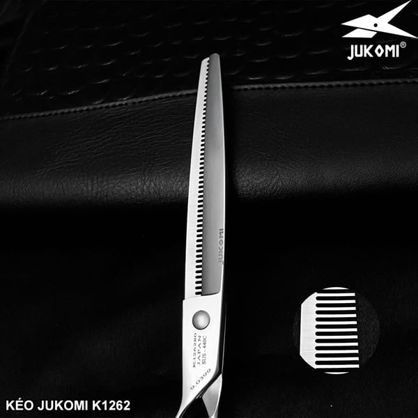 Kéo tỉa mịn Grooming Jukomi K126 tay trái 8.0inches