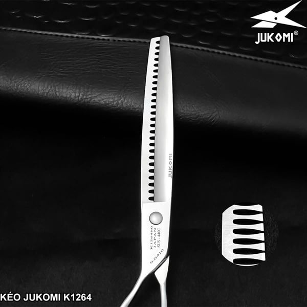 Kéo tỉa đầu búa Grooming Jukomi K126 tay trái 8.0inches