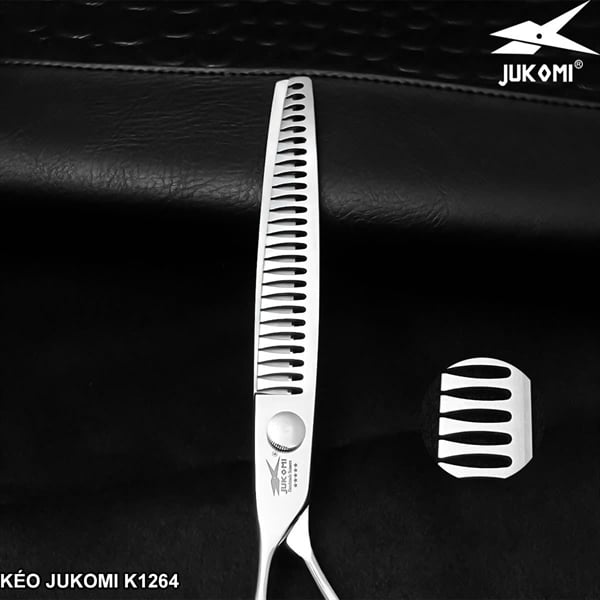 Kéo tỉa đầu búa Grooming Jukomi K126 tay trái 8.0inches