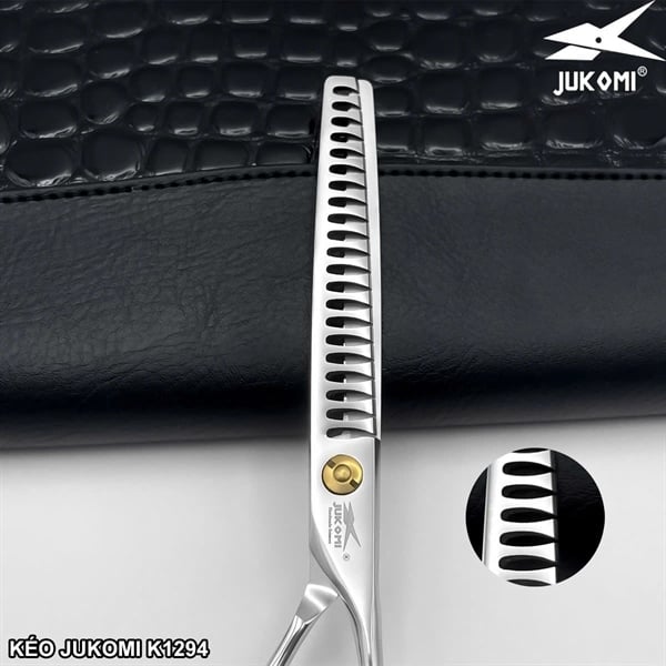 Kéo tỉa đầu búa Grooming Jukomi K129 tay phải 7.0inch
