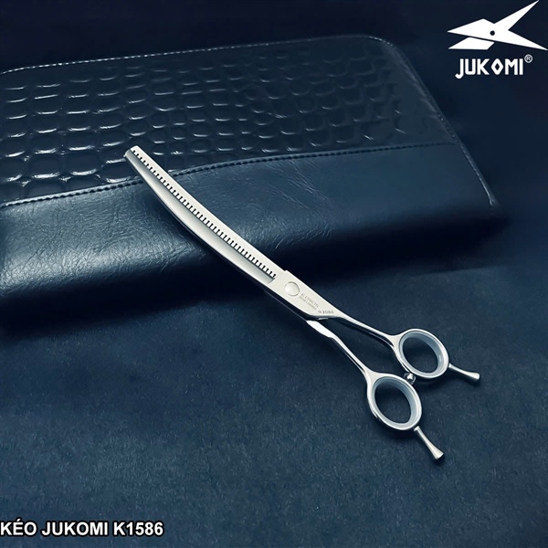 Kéo tỉa cong Grooming Jukomi K158 tay phải 7.0inches