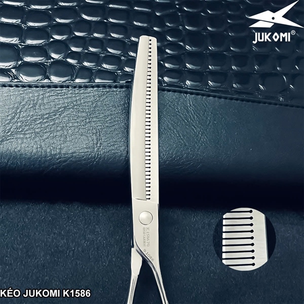 Kéo tỉa cong Grooming Jukomi K158 tay phải 7.0inches