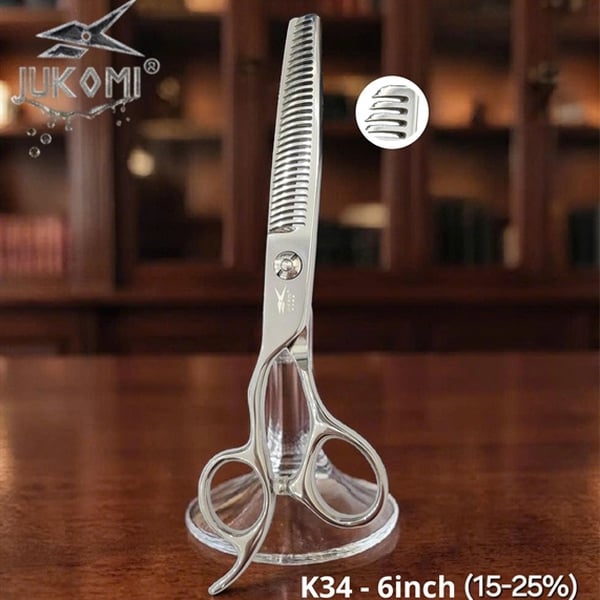 Kéo tỉa tóc Jukomi K34 tay trái 6.0inch (15-25%)