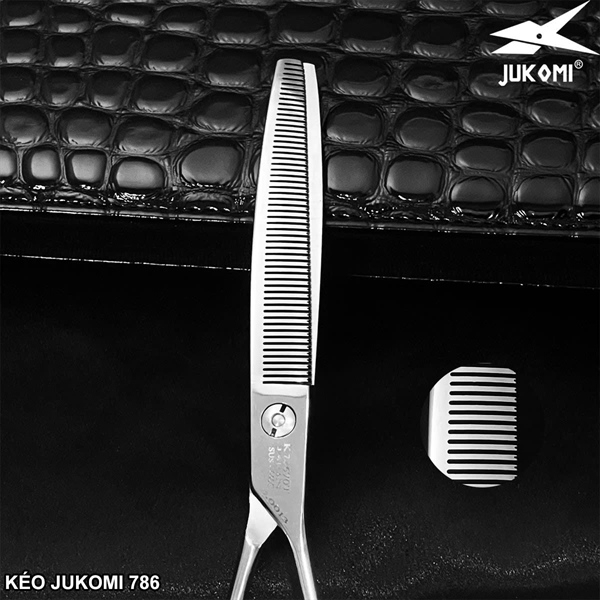 Kéo tỉa cong mịn Grooming Jukomi K78 tay phải 7.0inches