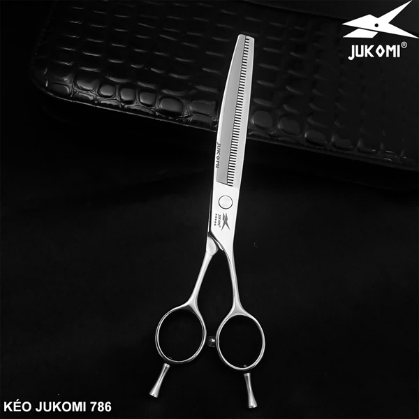 Kéo tỉa cong mịn Grooming Jukomi K78 tay phải 7.0inches