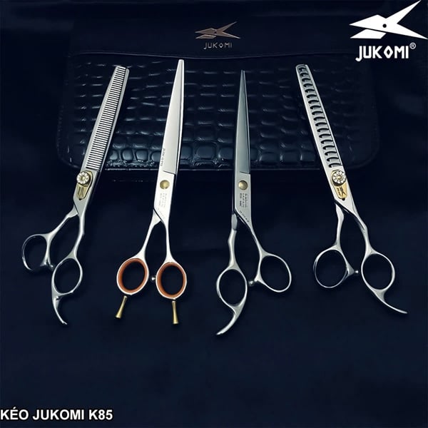 Kéo tỉa đầu búa Grooming Jukomi K85 tay phải 7.0inch