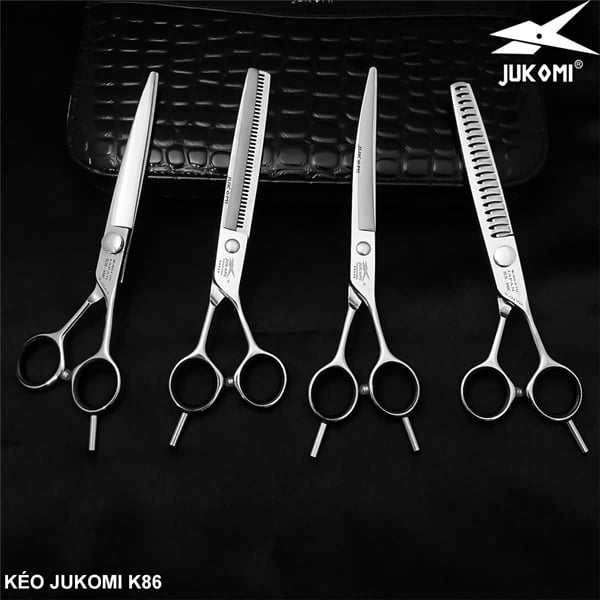 Kéo cắt thẳng Grooming Jukomi K86 tay phải 7.0inches