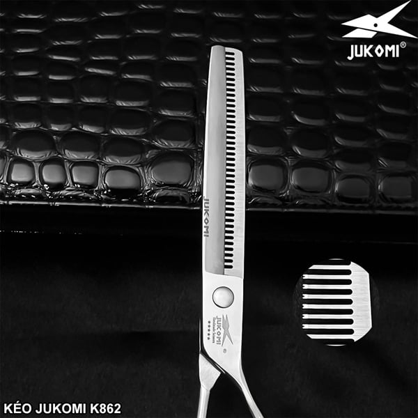 Kéo tỉa mịn Grooming Jukomi K86 tay phải 7.0inches